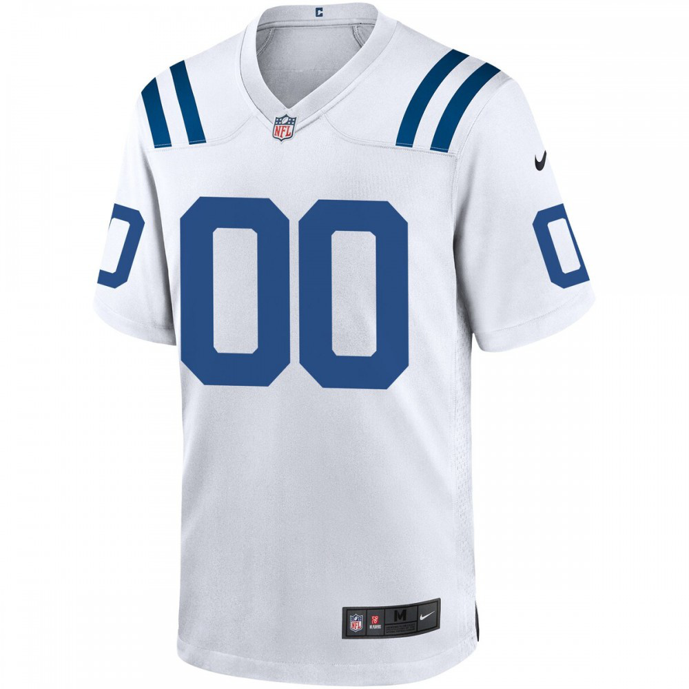 Indianapolis Colts Nike Custom Game Jersey - White-GridironStore